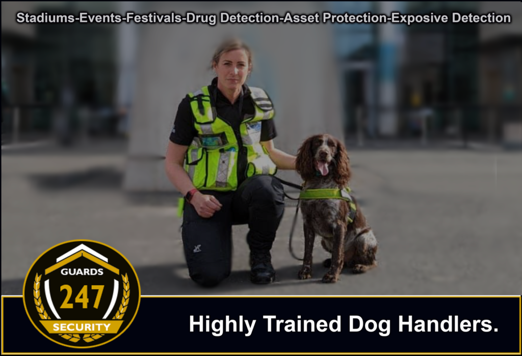 Drug Detection Security Dogs. Security Dog Handlers in Coventry supplying UK-wide.
